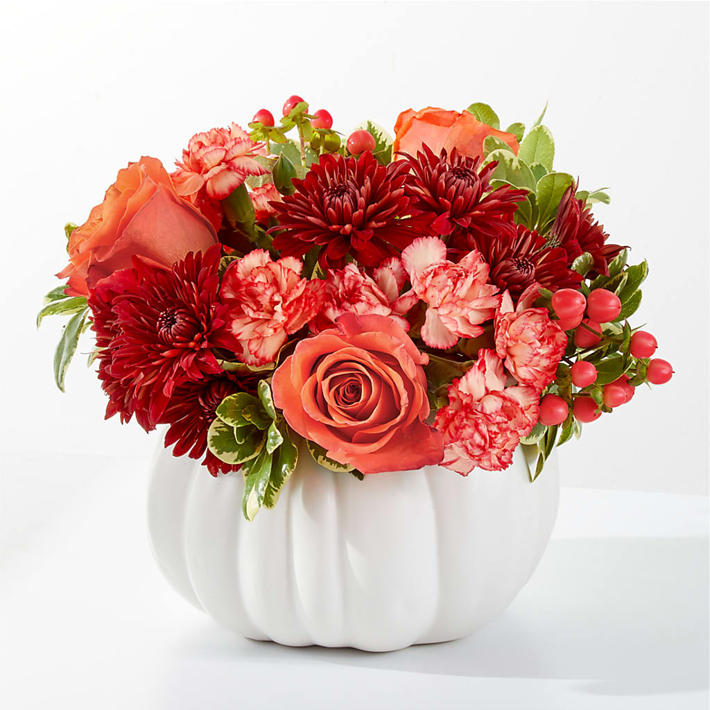 Autumn Air Pumpkin Bouquet – Raleighflowerexpress Llc, Holly Springs NC