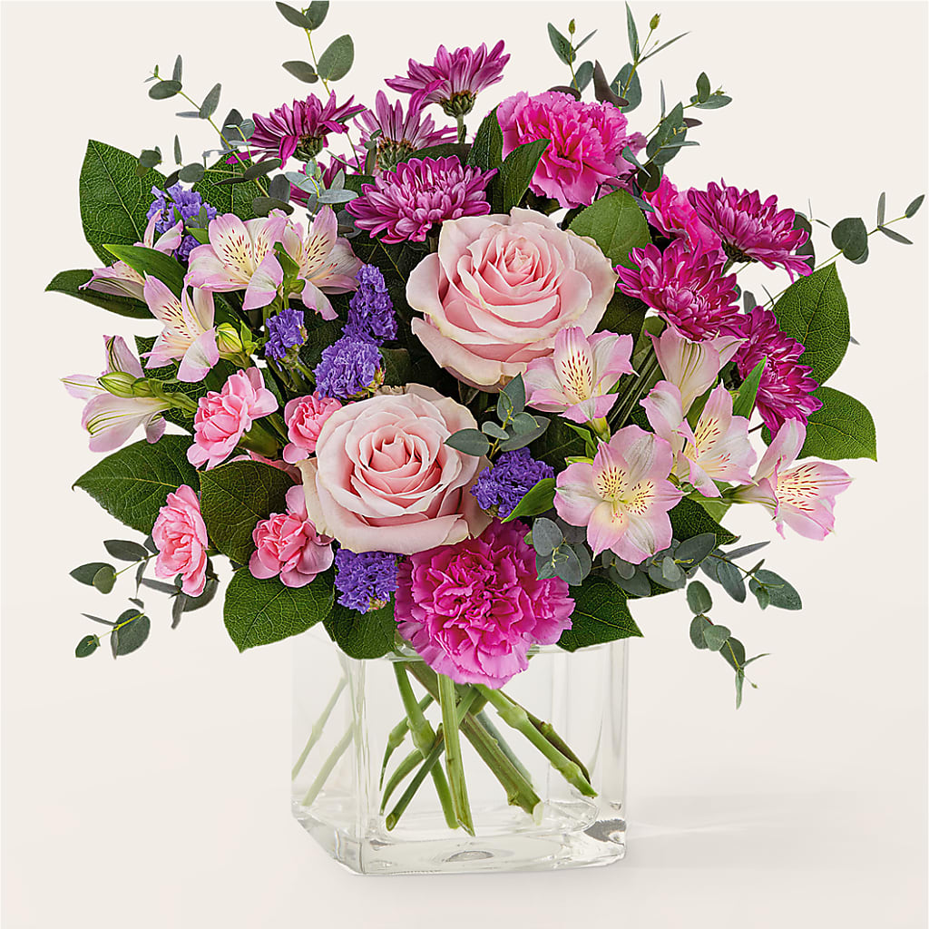 Rosy Radiance Bouquet – Raleighflowerexpress Llc, Holly Springs NC