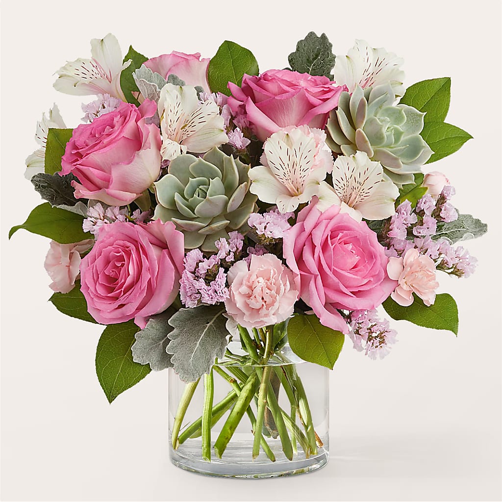 Dusty Rose Bouquet – Raleighflowerexpress Llc, Holly Springs NC