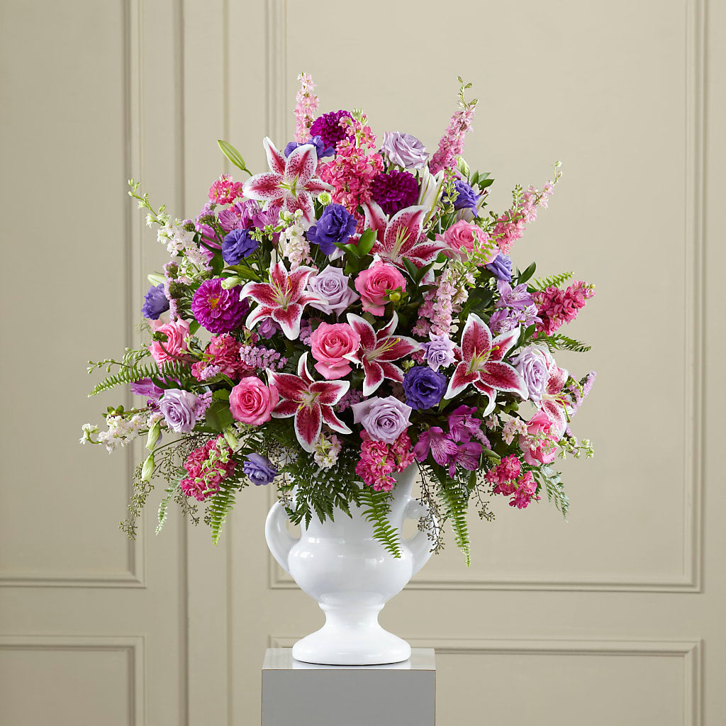 Peaceful Tribute Arrangement – Raleighflowerexpress Llc, Holly Springs NC