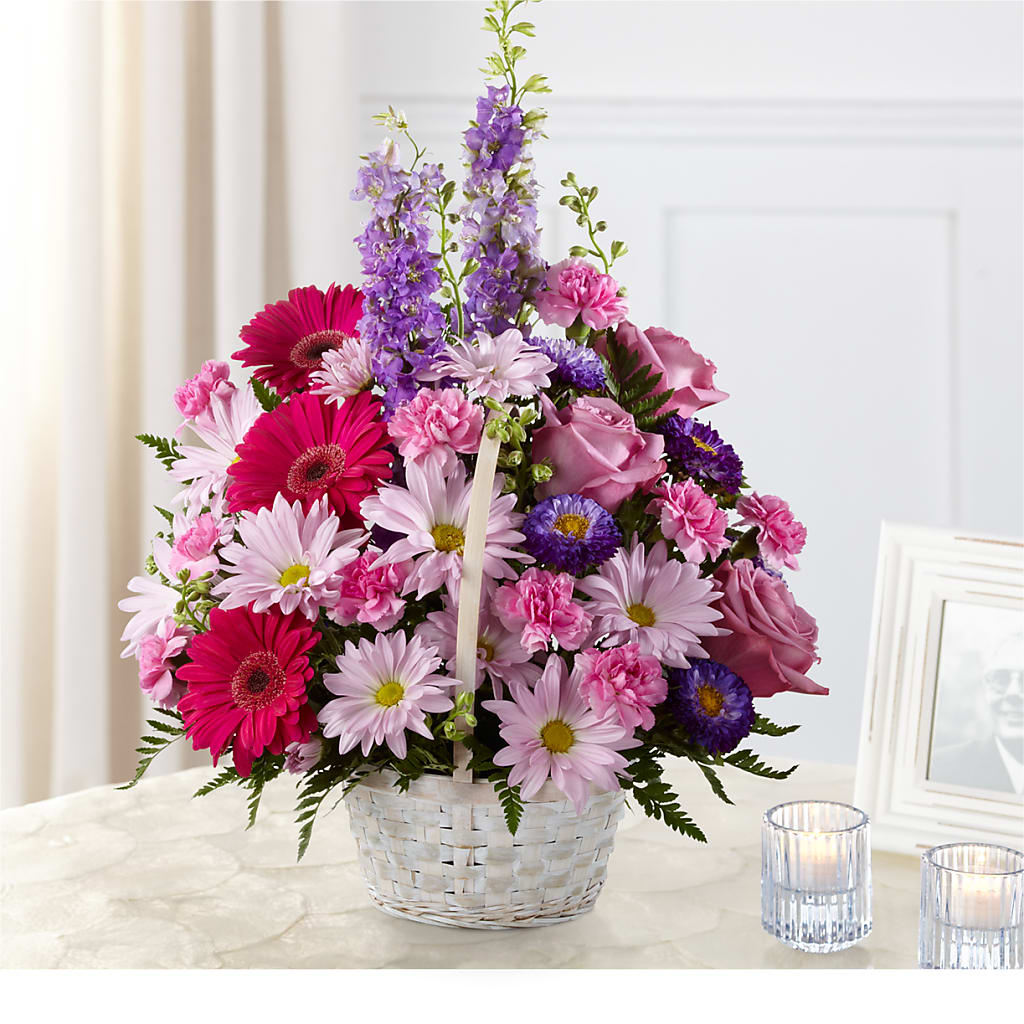 Pastel Peace Basket – Raleighflowerexpress Llc, Holly Springs NC