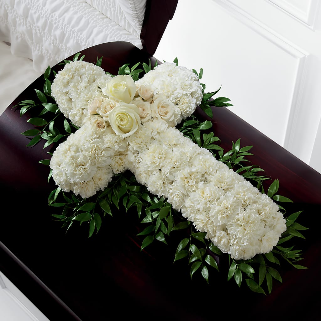 Peaceful Memories Casket Spray (Standard) – Raleighflowerexpress Llc, Holly Springs NC