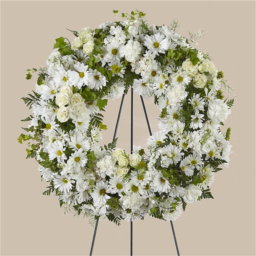 Faithful Wishes Wreath – Raleighflowerexpress Llc, Holly Springs NC
