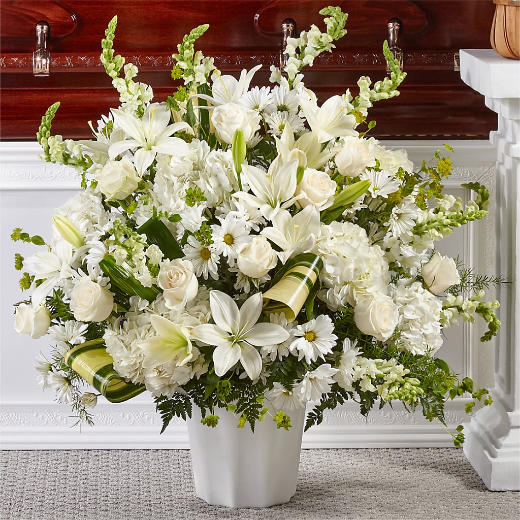 Thoughts of Tranquility Floor Basket – Raleighflowerexpress Llc, Holly Springs NC