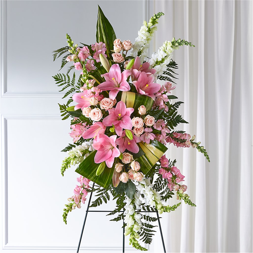 Elegant Embrace Standing Spray – Raleighflowerexpress Llc, Holly Springs NC