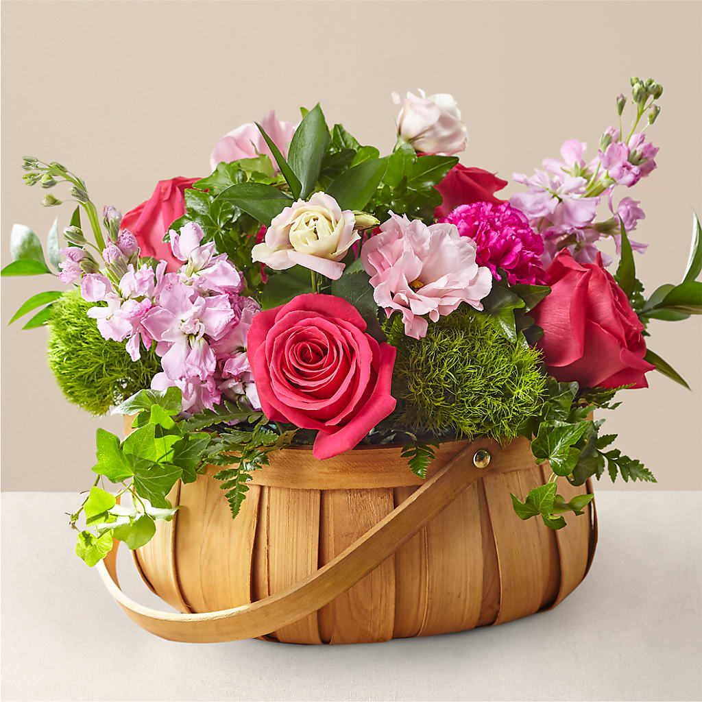 Radiance in Bloom Basket – Raleighflowerexpress Llc, Holly Springs NC