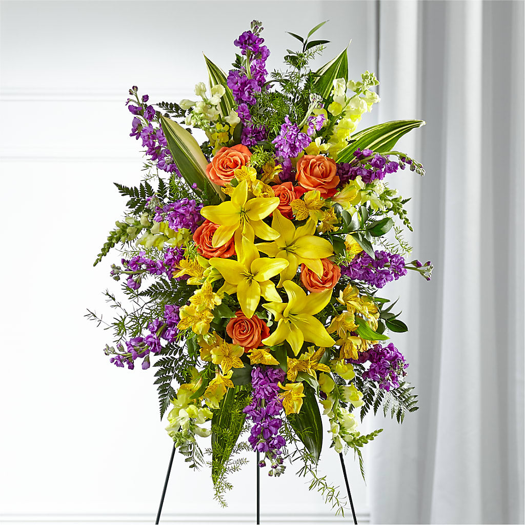 Thoughtful Prayers Standing Spray – Raleighflowerexpress Llc, Holly Springs NC