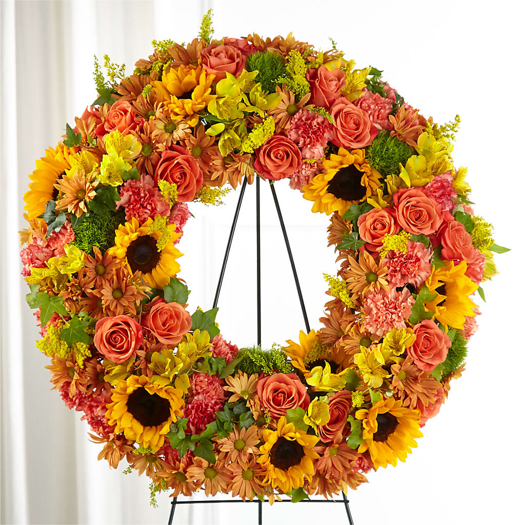 Autumnal Memories Wreath (Standard) – Raleighflowerexpress Llc, Holly Springs NC