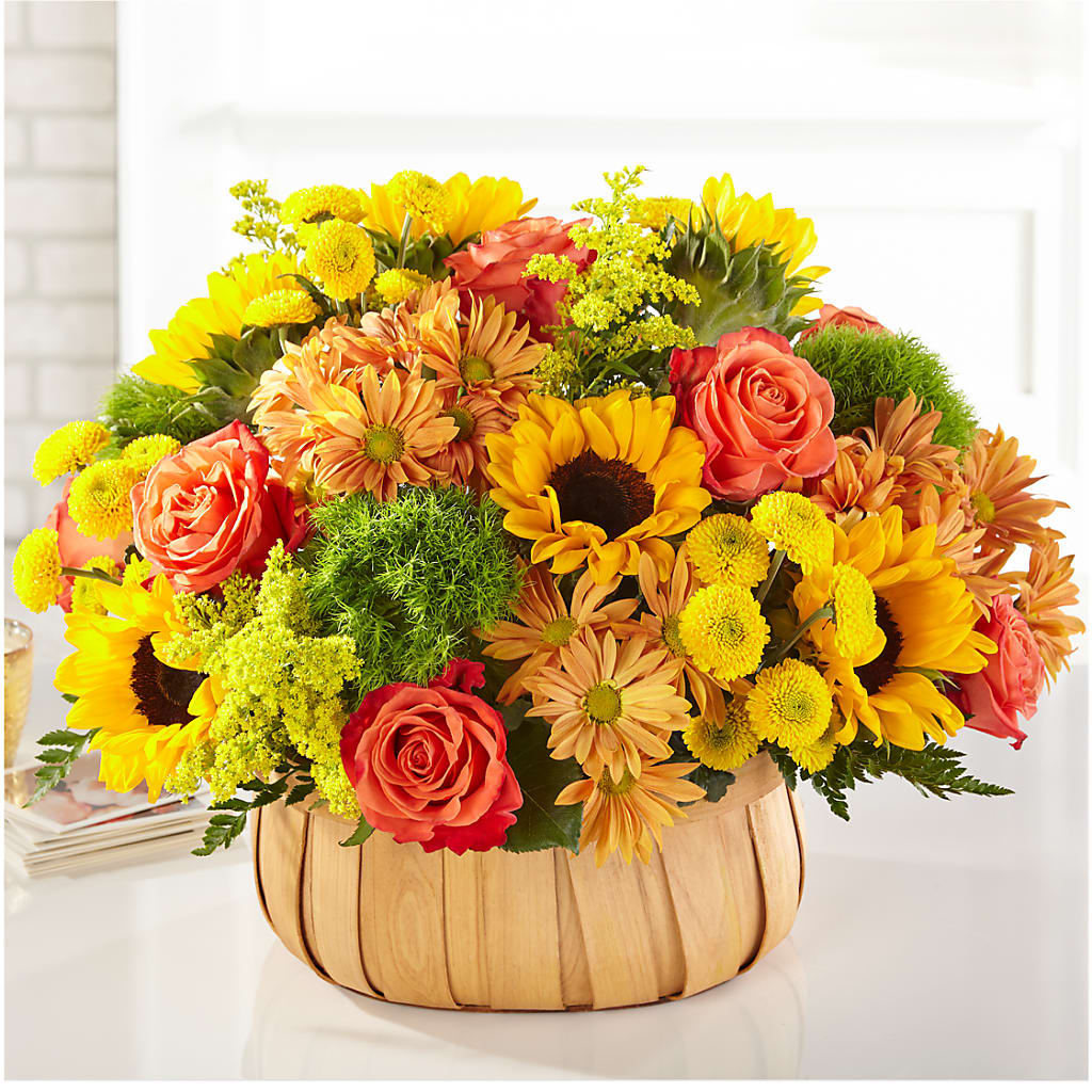Harvest Sunflower Basket – Raleighflowerexpress Llc, Holly Springs NC