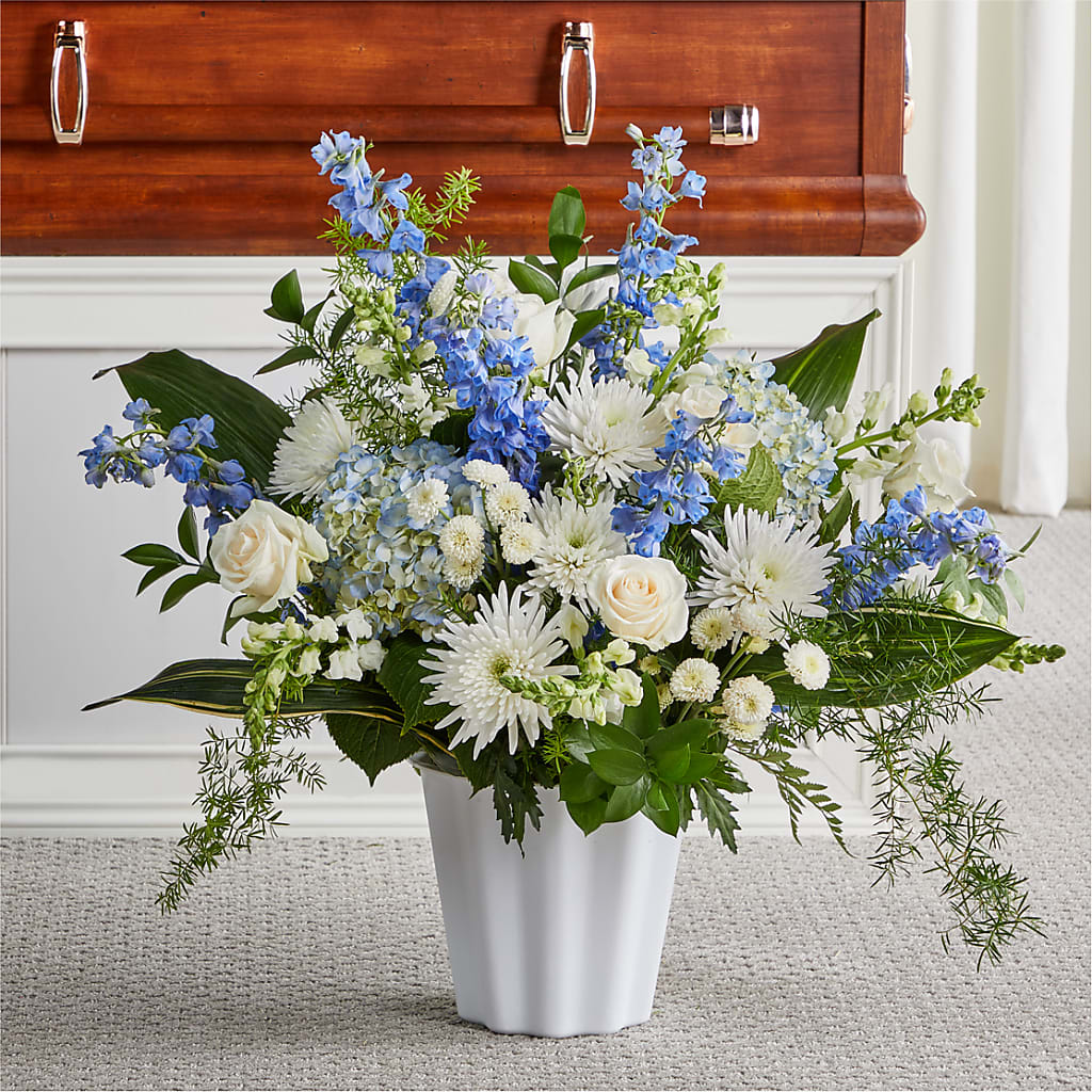 Everlasting Memories Floor Basket – Raleighflowerexpress Llc, Holly Springs NC