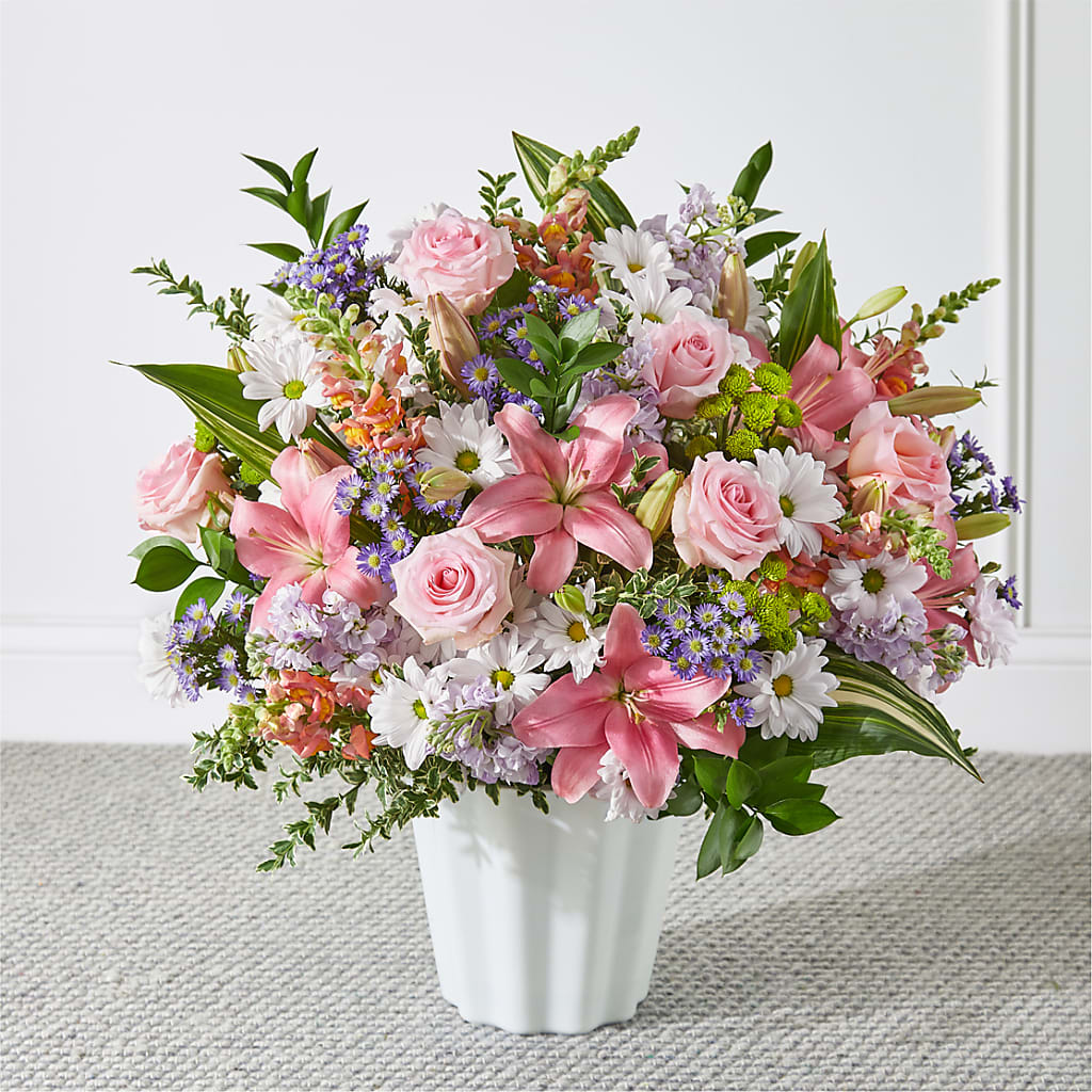 Abundant Compassion Floor Basket – Raleighflowerexpress Llc, Holly Springs NC