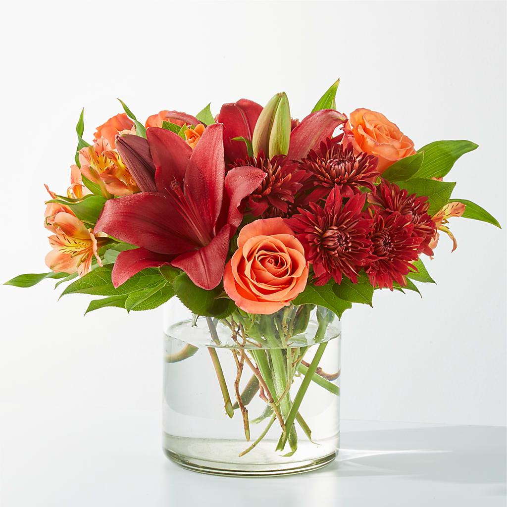 Crimson Leaves Bouquet – Raleighflowerexpress Llc, Holly Springs NC