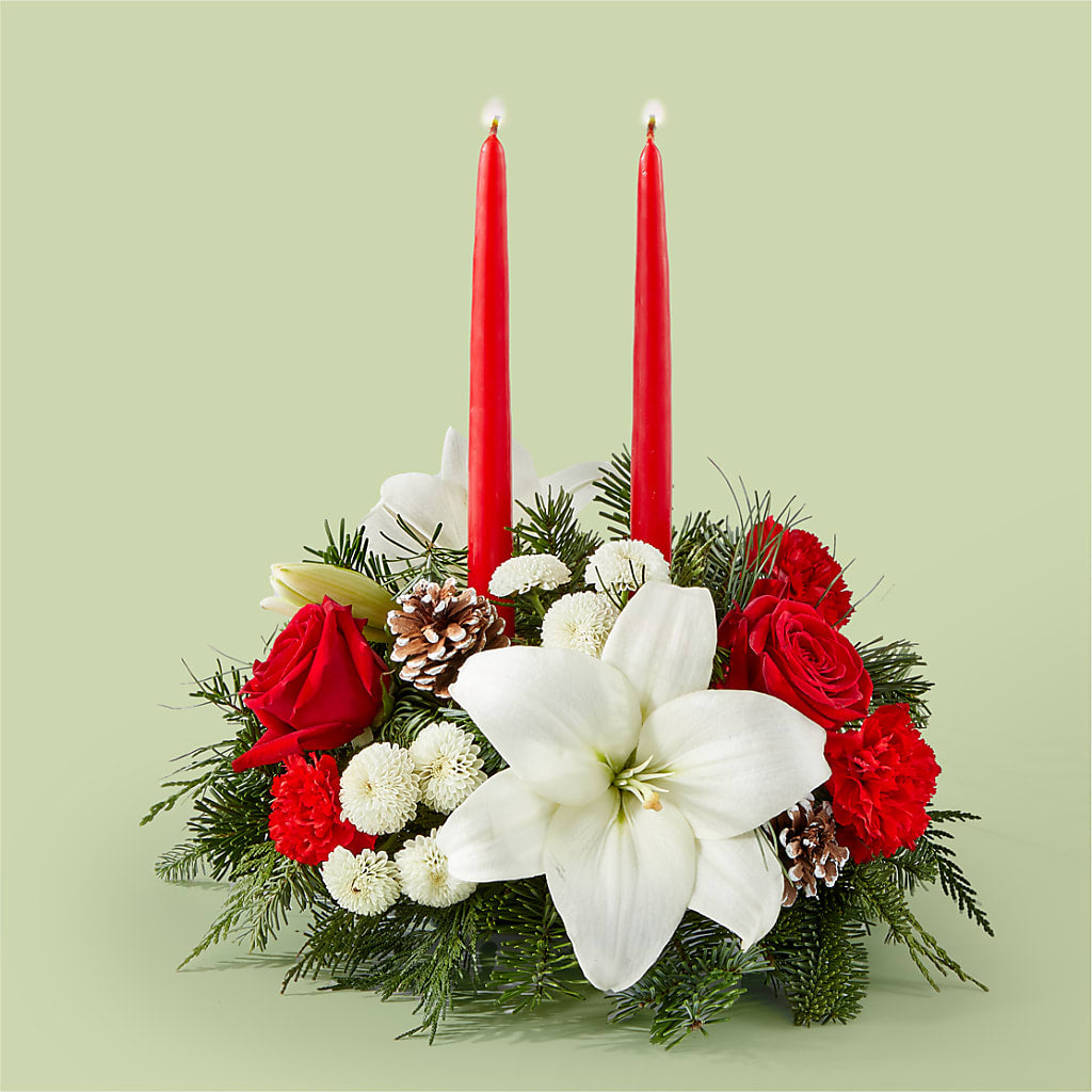 Seasonal Festivities Centerpiece – Raleighflowerexpress Llc, Holly Springs NC