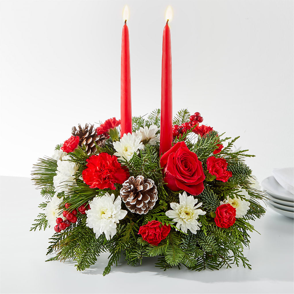 Holiday Soiree Centerpiece – Raleighflowerexpress Llc, Holly Springs NC