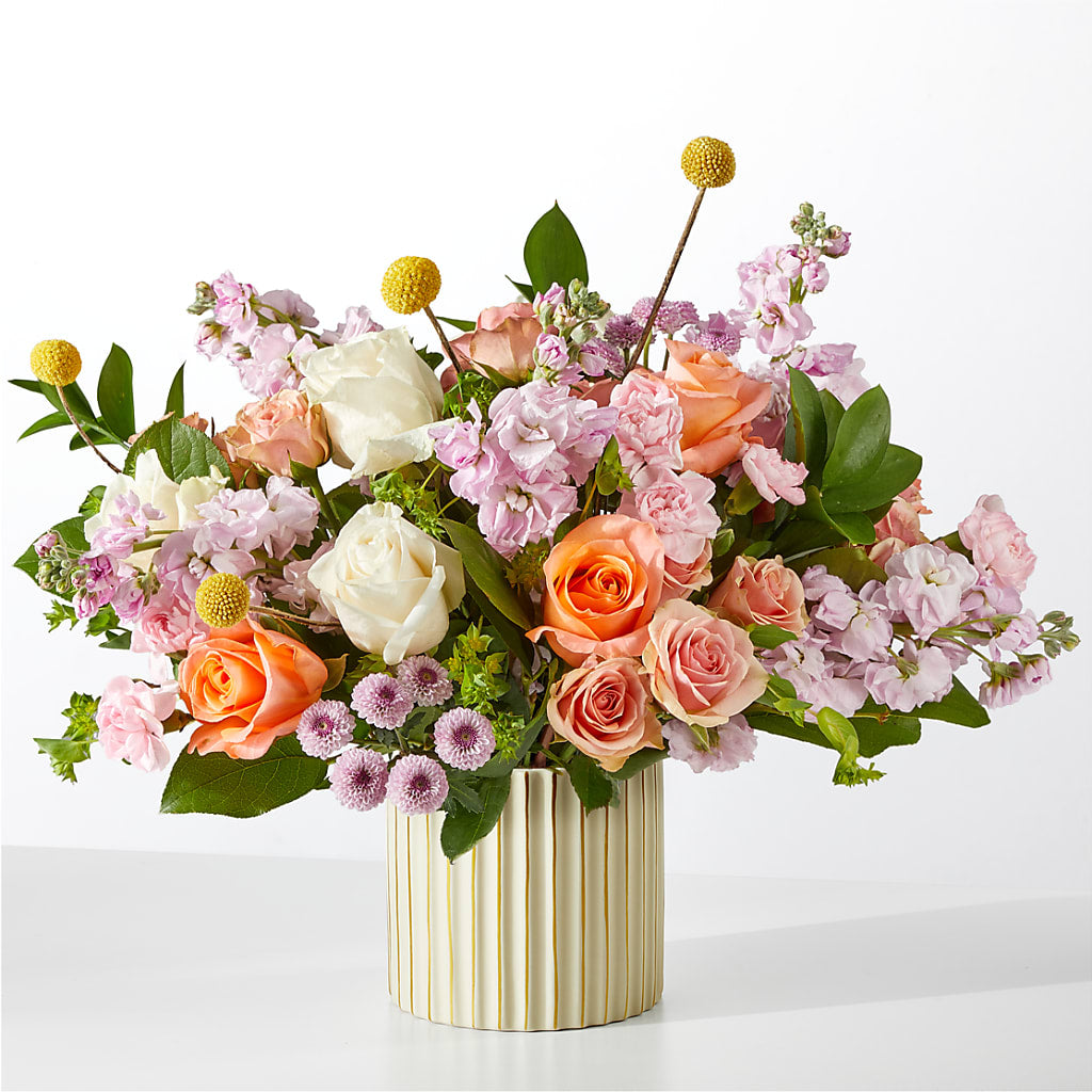 French Market Bouquet with Ivory Vase – Raleighflowerexpress Llc, Holly Springs NC