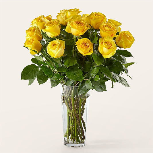 Long Stem Yellow Rose Bouquet –  Raleighflowerexpress Llc, Holly Springs NC