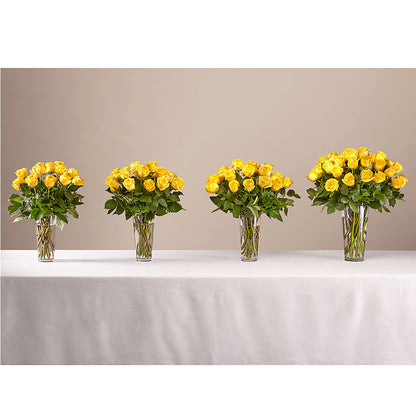 Long Stem Yellow Rose Bouquet –  Raleighflowerexpress Llc, Holly Springs NC