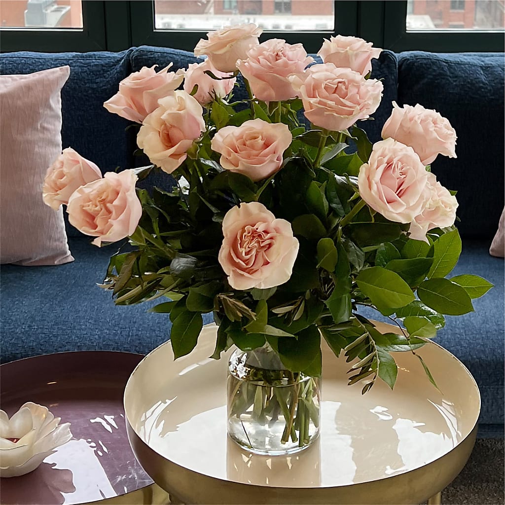 Long Stem Pink Rose Bouquet –  Raleighflowerexpress Llc, Holly Springs NC