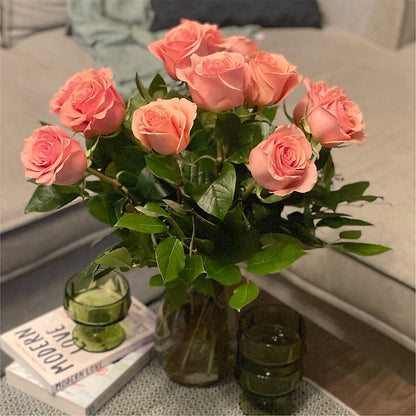 Long Stem Pink Rose Bouquet –  Raleighflowerexpress Llc, Holly Springs NC