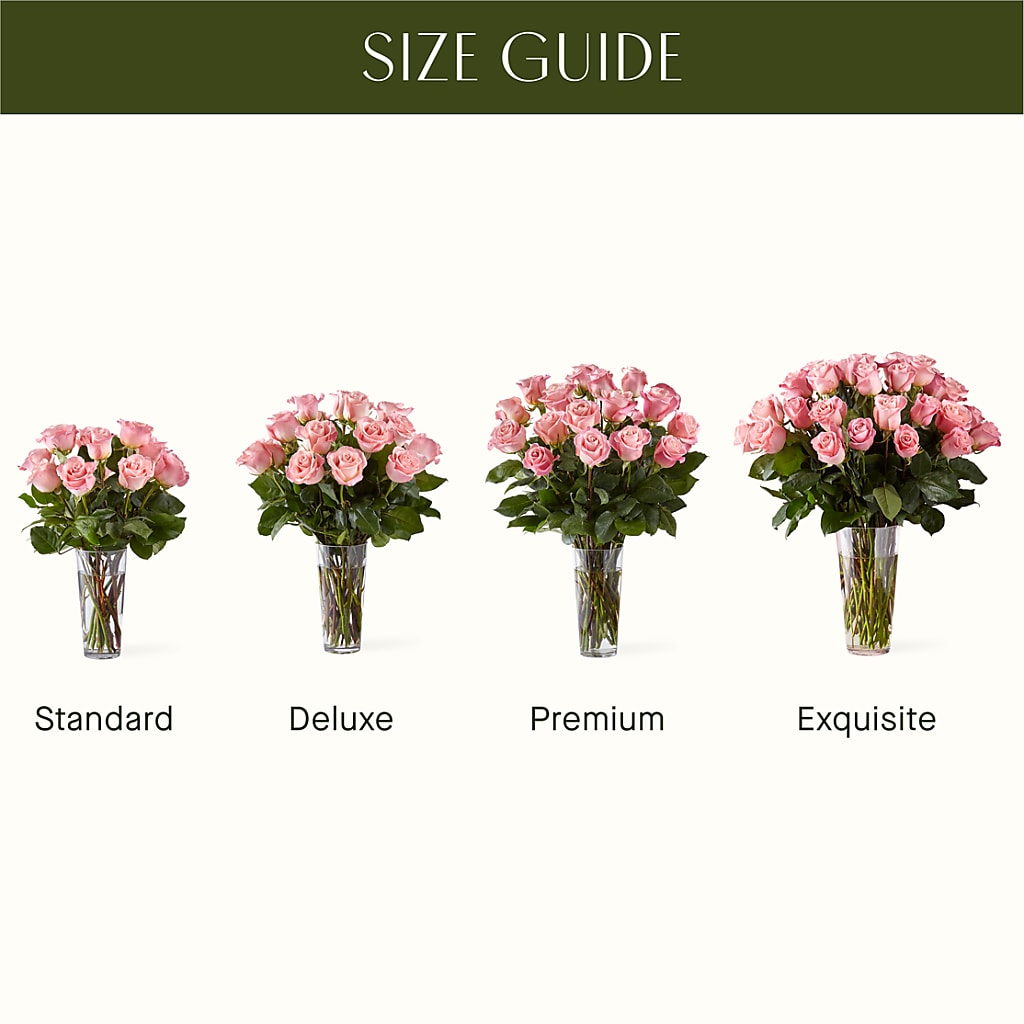 Long Stem Pink Rose Bouquet –  Raleighflowerexpress Llc, Holly Springs NC