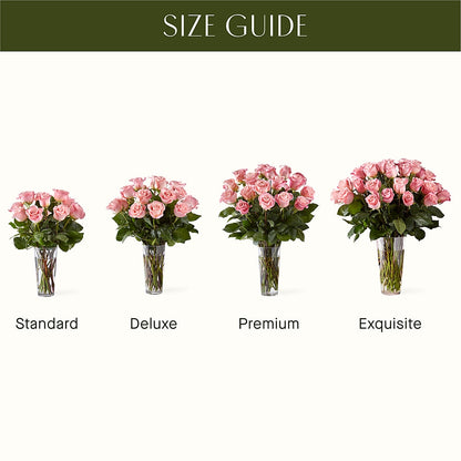 Long Stem Pink Rose Bouquet –  Raleighflowerexpress Llc, Holly Springs NC