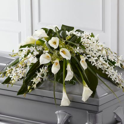Angel Wings Casket Spray –  Raleighflowerexpress Llc, Holly Springs NC