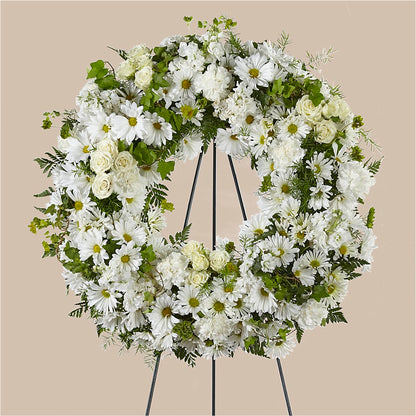 Faithful Wishes Wreath –  Raleighflowerexpress Llc, Holly Springs NC
