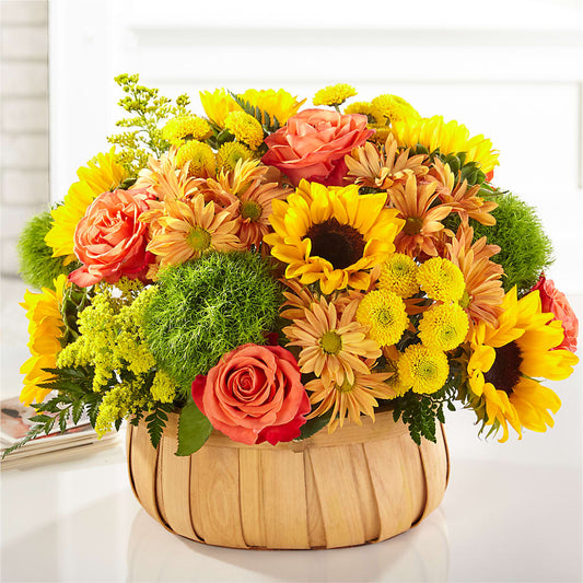 Harvest Sunflower Basket –  Raleighflowerexpress Llc, Holly Springs NC