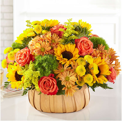 Harvest Sunflower Basket –  Raleighflowerexpress Llc, Holly Springs NC