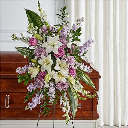 Grateful Hearts Standing Spray –  Raleighflowerexpress Llc, Holly Springs NC