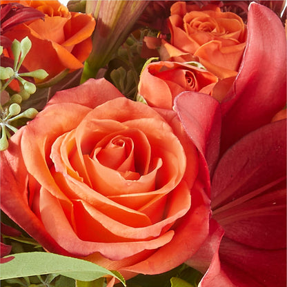 Crimson Leaves Bouquet –  Raleighflowerexpress Llc, Holly Springs NC