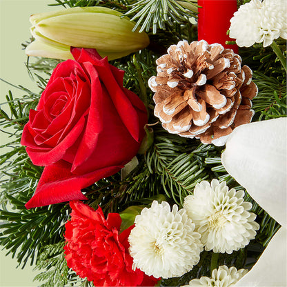 Seasonal Festivities Centerpiece –  Raleighflowerexpress Llc, Holly Springs NC