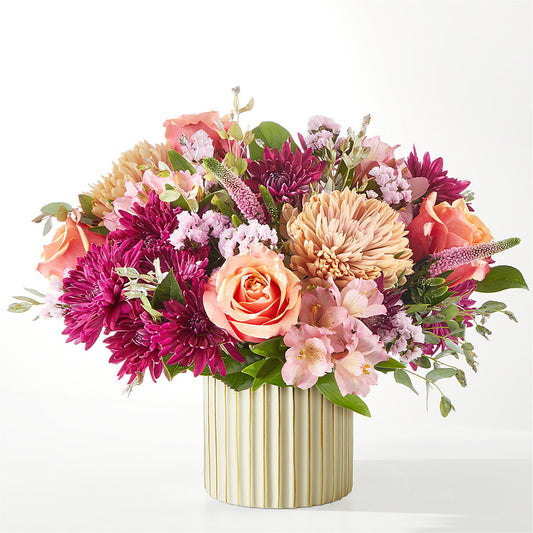 Berry Cobbler Bouquet with Ivory Vase –  Raleighflowerexpress Llc, Holly Springs NC