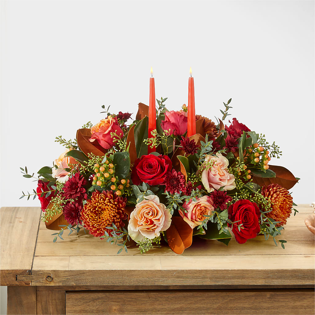 Gather Near Centerpiece –  Raleighflowerexpress Llc, Holly Springs NC
