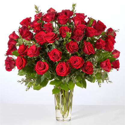 Forever Yours Fifty Stem Red Rose Bouquet –  Raleighflowerexpress Llc, Holly Springs NC
