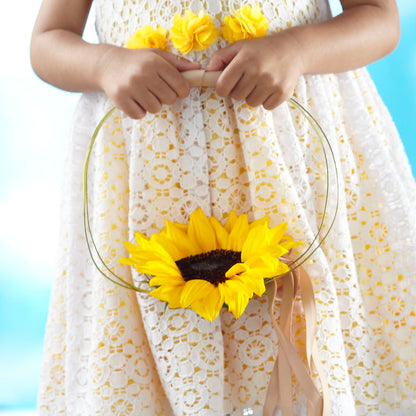 Sweet Sunshine Flower Girl Bouquet –  Raleighflowerexpress Llc, Holly Springs NC